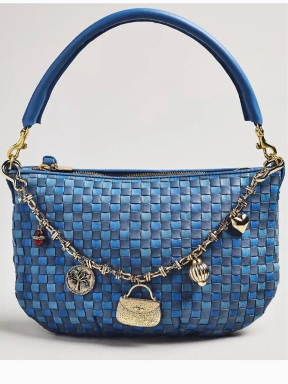 NWT Anthropologie Gold Metal Gem Purse Bag Charm